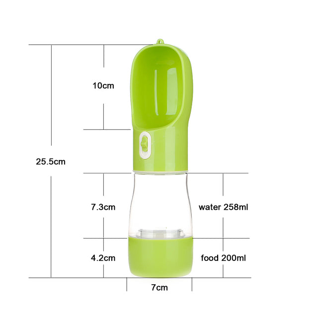 Multifunction Water and Food Pet Bottle